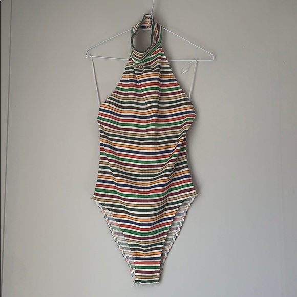 Out from under halter bodysuit - Picture 1 of 4